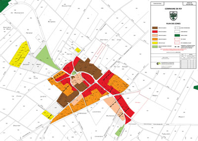 Plan des zones